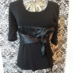black 3/4 length sweater size XL